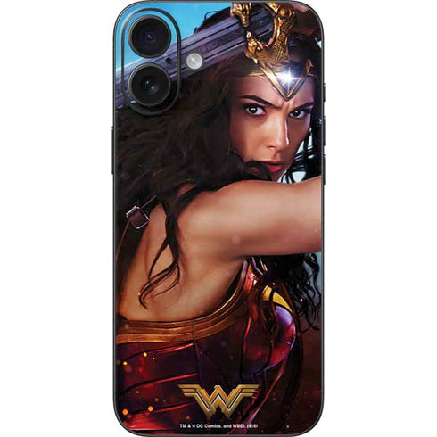 DC Comics Wonder Woman Battle Ready Poster iPhone 16 Plus Skin