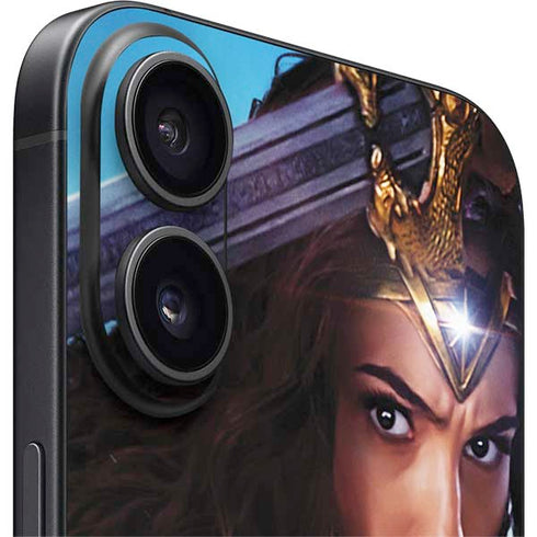 DC Comics Wonder Woman Battle Ready Poster iPhone 16 Plus Skin