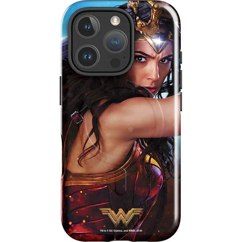 DC Comics Wonder Woman Battle Ready Poster iPhone 16 Pro Magsafe Impact Case