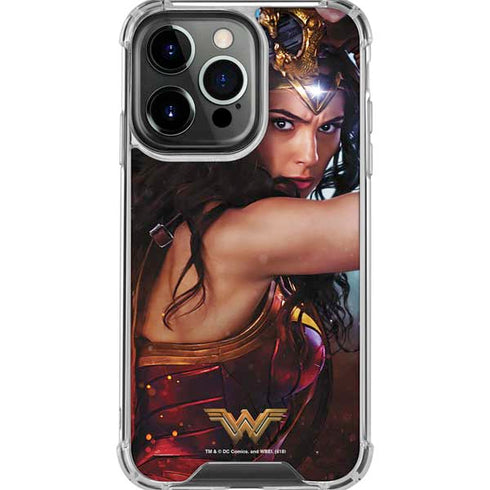 DC Comics Wonder Woman Battle Ready Poster iPhone 16 Pro Max Clear Case