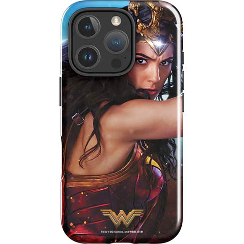 DC Comics Wonder Woman Battle Ready Poster iPhone 16 Pro Max Impact Case