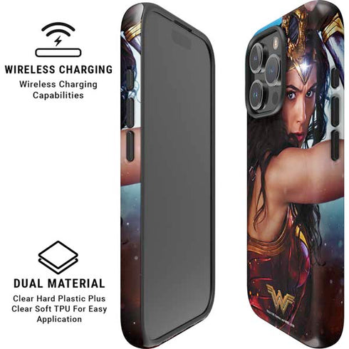 DC Comics Wonder Woman Battle Ready Poster iPhone 16 Pro Max Magsafe Impact Case