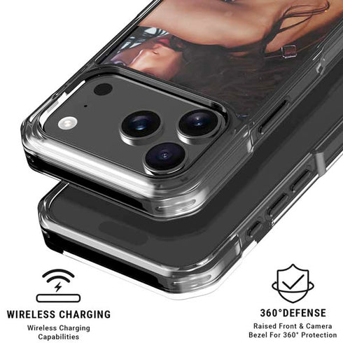 DC Comics Wonder Woman Battle Ready Poster iPhone 18 Pro Clear Case