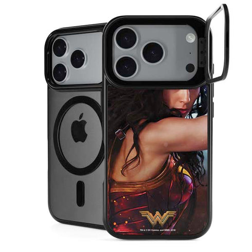 DC Comics Wonder Woman Battle Ready Poster iPhone 18 Pro Max Kickstand Case