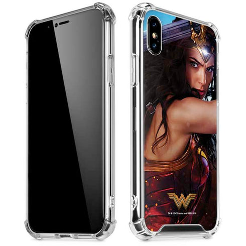 DC Comics Wonder Woman Battle Ready Poster iPhone X/XS Clear Case