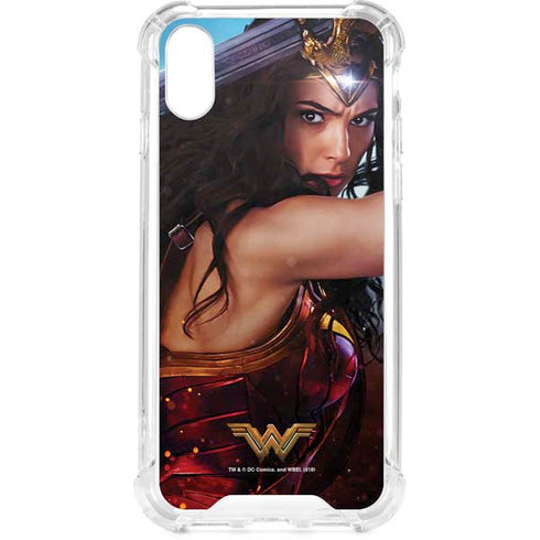 DC Comics Wonder Woman Battle Ready Poster iPhone XS Clear Case