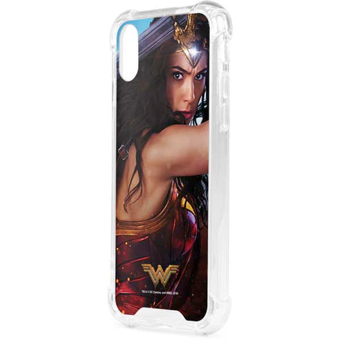DC Comics Wonder Woman Battle Ready Poster iPhone XS Clear Case