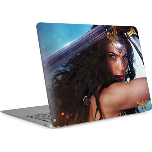 DC Comics Wonder Woman Battle Ready Poster Apple MacBook Air Skin