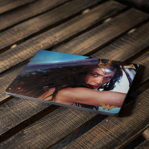 DC Comics Wonder Woman Battle Ready Poster Apple MacBook Air Skin