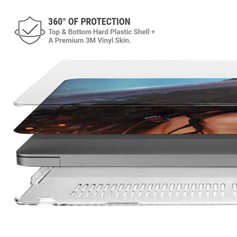 DC Comics Wonder Woman Battle Ready Poster MacBook Pro 14in (2021-24) Case plus Skin