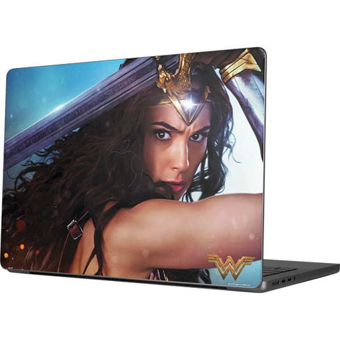 DC Comics Wonder Woman Battle Ready Poster Apple MacBook Pro 14-inch Skin
