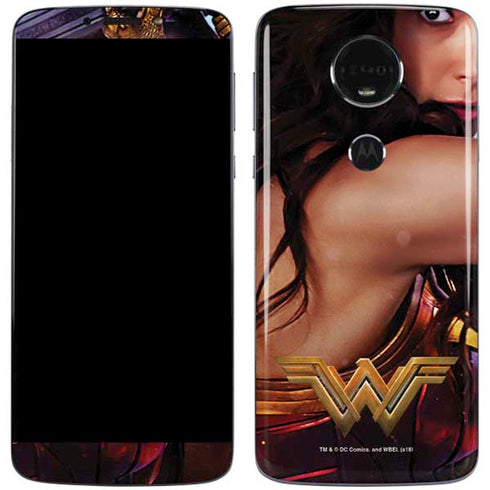 DC Comics Wonder Woman Battle Ready Poster Moto E5 Plus Skin