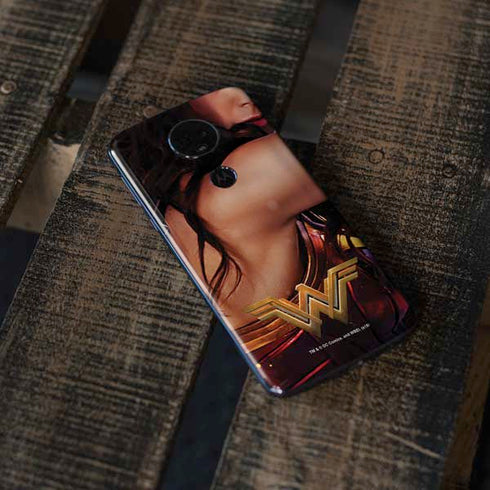 DC Comics Wonder Woman Battle Ready Poster Moto E5 Plus Skin