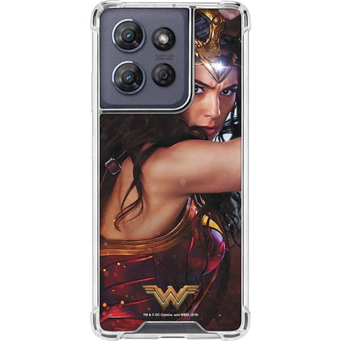 DC Comics Wonder Woman Battle Ready Poster Moto G Play 5G (2025) Clear Case