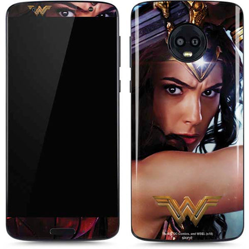 DC Comics Wonder Woman Battle Ready Poster Moto G6 Skin