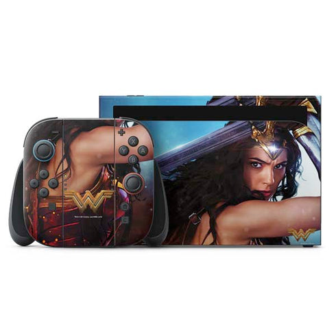 DC Comics Wonder Woman Battle Ready Poster Nintendo Skins