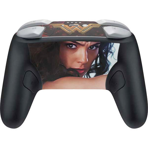 DC Comics Wonder Woman Battle Ready Poster Nintendo Switch 2 (2025) Pro Controller Skin