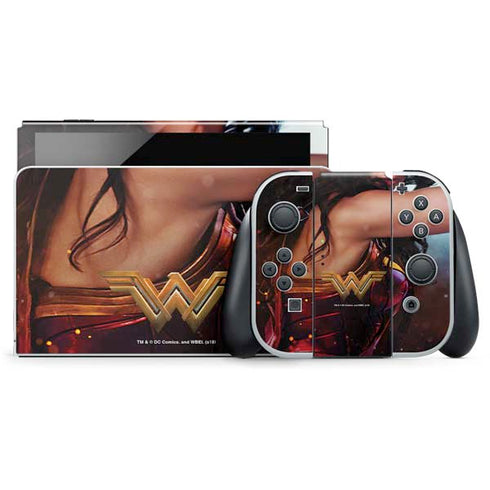 DC Comics Wonder Woman Battle Ready Poster Nintendo Skins