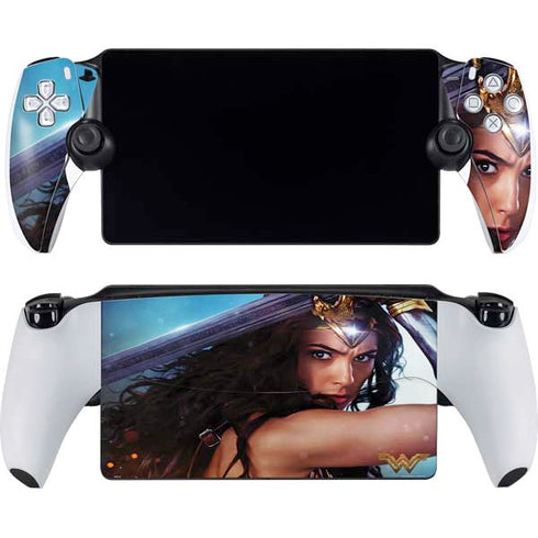 DC Comics Wonder Woman Battle Ready Poster PlayStation Portal Remote Player Skin