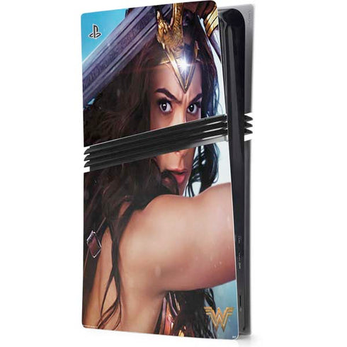 DC Comics Wonder Woman Battle Ready Poster PS5 Pro Console Skin