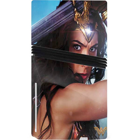 DC Comics Wonder Woman Battle Ready Poster PS5 Pro Disk Bundle Skin