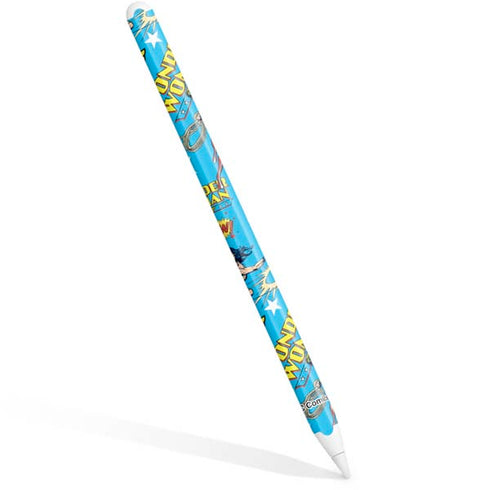 DC Comics Wonder Woman Action pose pattern Apple Pencil (2nd Gen 2019) Skin