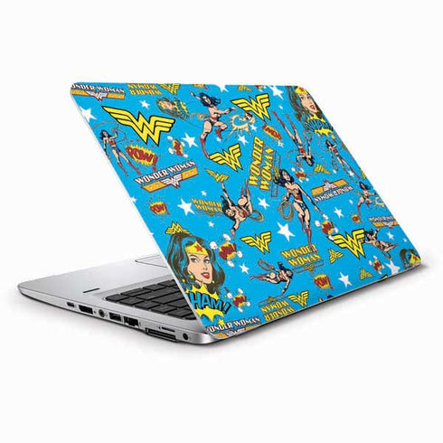 DC Comics Wonder Woman Action pose pattern HP Elitebook Skin