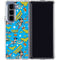 DC Comics Wonder Woman Action pose pattern Galaxy Z Fold5 5G Clear Case
