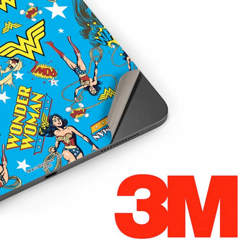 DC Comics Wonder Woman Action pose pattern Apple iPad Pro Skin