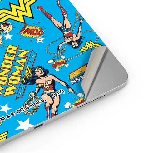 DC Comics Wonder Woman Action pose pattern iPad Pro 13in M4 (2024) Skin