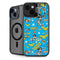 DC Comics Wonder Woman Action pose pattern iPhone 14 Kickstand Case
