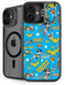 DC Comics Wonder Woman Action pose pattern iPhone 16 Kickstand Case