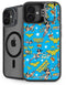 DC Comics Wonder Woman Action pose pattern iPhone 16 Plus Kickstand Case