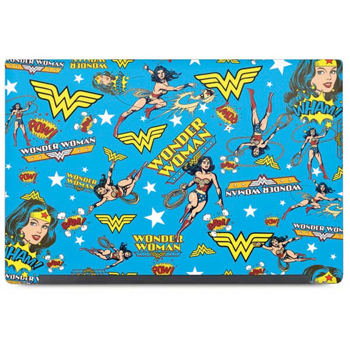 DC Comics Wonder Woman Action pose pattern Dell Latitude Skin