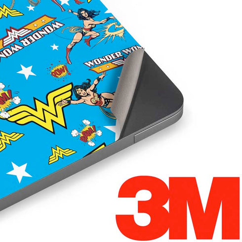DC Comics Wonder Woman Action pose pattern Apple MacBook Air Skin
