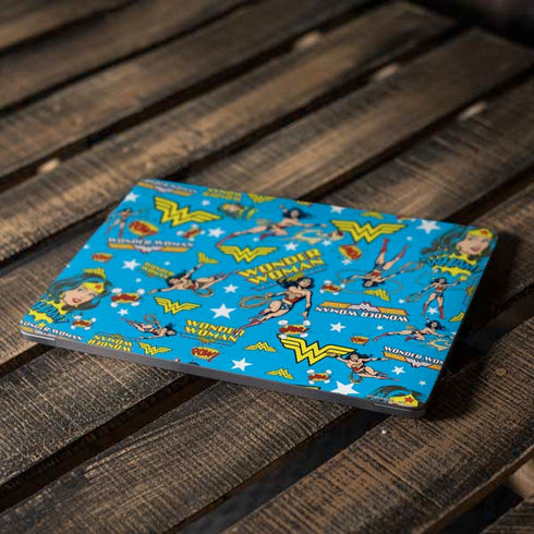 DC Comics Wonder Woman Action pose pattern Apple MacBook Air Skin