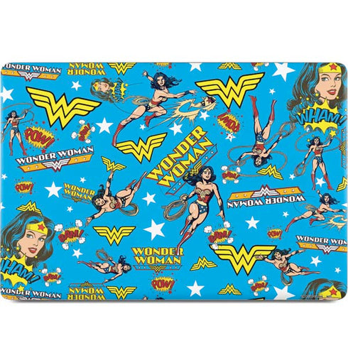 DC Comics Wonder Woman Action pose pattern MacBook Skins