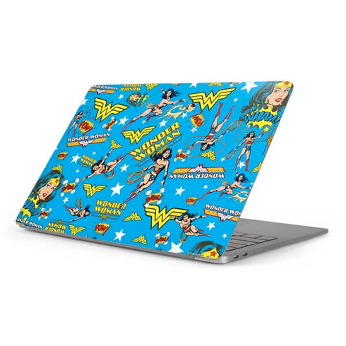 DC Comics Wonder Woman Action pose pattern Apple MacBook Pro 16-inch Skin