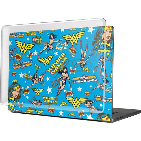 DC Comics Wonder Woman Action pose pattern MacBook Cases