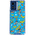 DC Comics Wonder Woman Action pose pattern Moto G Play 4G (2024) Clear Case