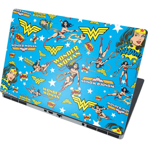 DC Comics Wonder Woman Action pose pattern Dell Precision Skin
