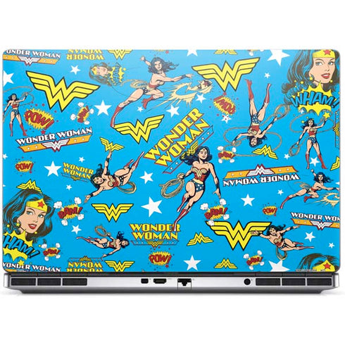 DC Comics Wonder Woman Action pose pattern Dell Precision Skin