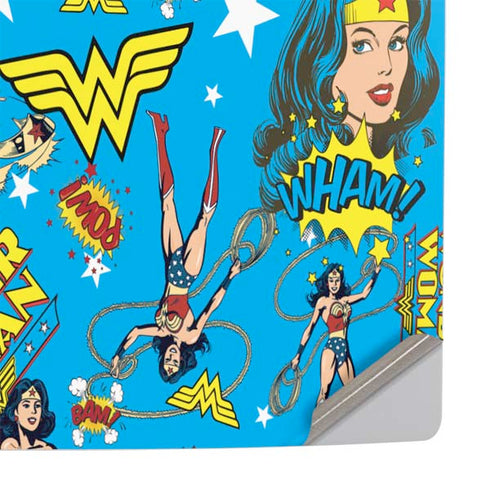DC Comics Wonder Woman Action pose pattern PS5 Pro Console Skin