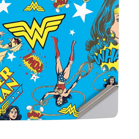 DC Comics Wonder Woman Action pose pattern PS5 Pro Disk Console Skin