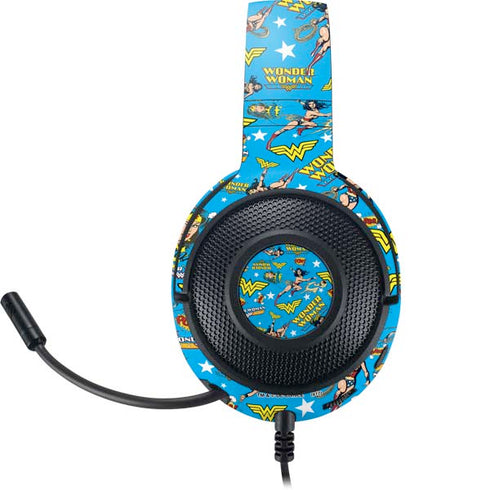 DC Comics Wonder Woman Action pose pattern Razer Kraken X Skin