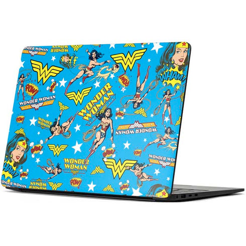 DC Comics Wonder Woman Action pose pattern Surface Laptop 7 15in Skin