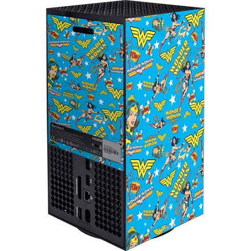 DC Comics Wonder Woman Action pose pattern XBox Series X Digital Edition Bundle Skin