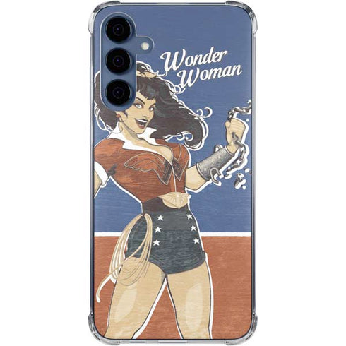 DC Comics Bombshells Wonder Woman Bombshell Galaxy A55 5G Clear Case