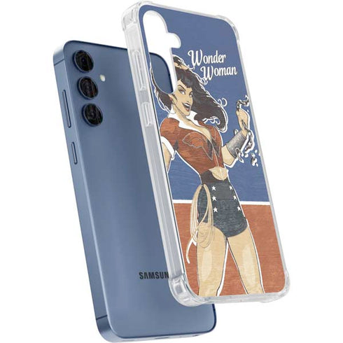 DC Comics Bombshells Wonder Woman Bombshell Galaxy A55 5G Clear Case