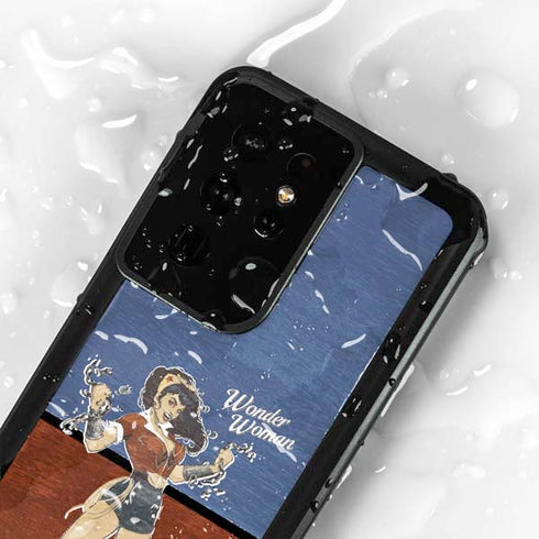 DC Comics Bombshells Wonder Woman Bombshell Galaxy S24 Ultra Waterproof Case